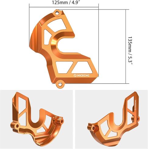 NICECNC Case Saver Sprocket Cover Chain Guard Compatible with 1190 Adventure/R 2013-2016, 1090 Adventure R 2017-2019, 1290 Super Adventure R/S 2017-2020, 1290 Super Duke R 2014-2019, Orange in Saudi Arabia