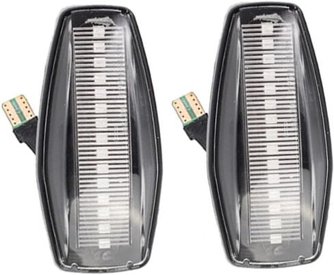 عدسة دخان بمصابيح كهرمانية LED للحاجز الأمامي من Riloer، متوافقة مع Hyundai 2008-2011 i10، مصباح مؤشر تدفق إشارة الانعطاف الأمامي in Saudi Arabia