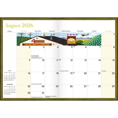Charles Wysocki, Americana: Monthly Planner in Saudi Arabia