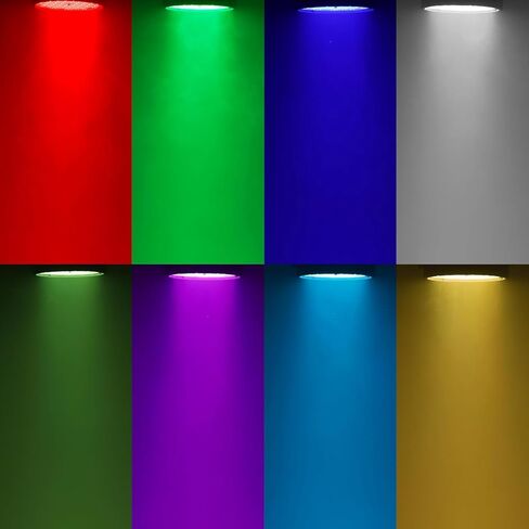 بيتوبر مصابيح مسرحية وامضة باضاءة LED 54×3 واط باضاءة RGB وDMX512/مصابيح دي جيه تعمل بالصوت لحفلات الزفاف والنوادي والحفلات الموسيقية (قطعتان) [فئة الطاقة A+++] in Kuwait