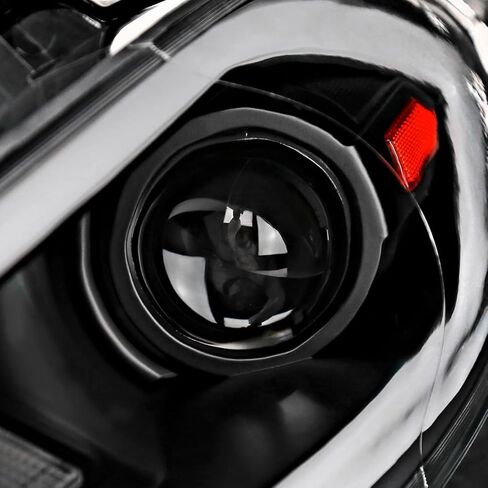SPEC-D TUNING Black Smoke Projector Headlights w/Switchback Sequential LED Signal Tube and Startup Animation Compatible with 2013-2016 Dodge Dart, Left + Right Pair Headlamps Assembly in Saudi Arabia