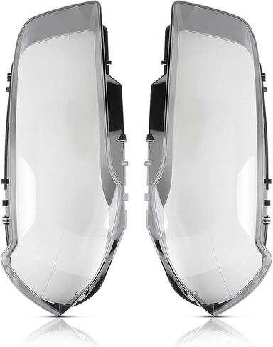AUTOKAY جديد اليسار اليمين الجبهة عدسة المصباح الأمامي غطاء المصابيح الأمامية يناسب BMW X3 E83 2004-2010 in Saudi Arabia