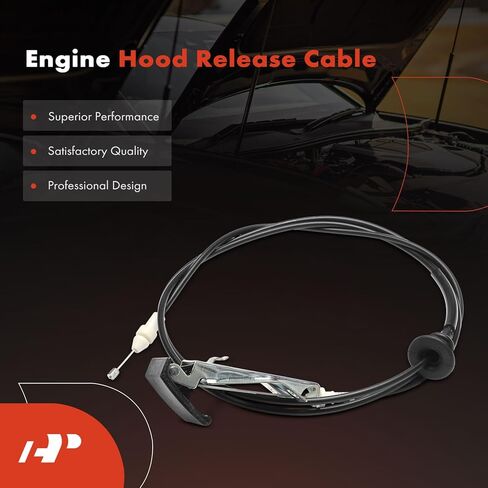 كابل تحرير مزلاج غطاء المحرك الأمامي الممتاز مع مقبض متوافق مع Nissan Murano 2003 2004 2005 2006 2007، 72 بوصة in Saudi Arabia