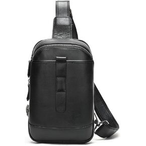 Vintage Crossbody Bag Large Capacity Multi-functional Chest For Men in Saudi Arabia