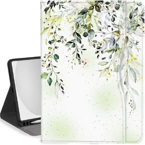 Feams Case for iPad (A16) 11th Generation 11 Inch 2025, iPad 10th Generation Case 10.9 Inch 2022 Flip Stand Auto Sleep Cover with Pencil Holder & Pocket, Simple Flower in Kuwait