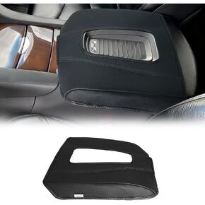 Center Console Cover for 2021-2026 Cadillac Escalade Accessories, PU Leather Car Middle Console Cover Armrest Protector Cushion, Anti-Scratch, Black in Saudi Arabia