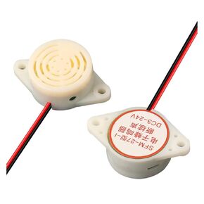 جهاز إنذار Active Sounder عالي الديسيبل 12 فولت SFM-27 DC3-24V صوت مستمر أبيض (Intermittentsound3-24v) in Kuwait