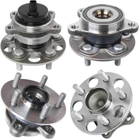 Detroit Axle - 4pc Wheel Bearing & Hubs Assembly for 2019-2023 Toyota Corolla 2016-2022 Prius 2017-2022 Prius Prime Front and Rear Wheel Bearing Hubs Replacement in Saudi Arabia