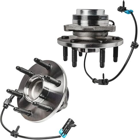 Detroit Axle - 2WD Front Wheel Bearing Hubs Kit for 1999-2006 Chevrolet Silverado GMC Sierra 1500 [6 Lugs] 2 Wheel Bearing Hubs 4 Inner Outer Tie Rod Ends 2000 2001 2002 2003 2004 2005 Replacement in Saudi Arabia