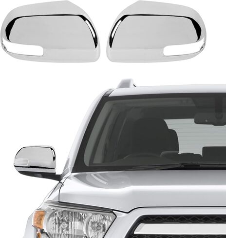 CheroCar Rearview Mirror Cover Side Mirror Cover Trim Fit for Toyota 4Runner 2024 2025 2026 Left Right Side View Upper Mirror Cover Caps Exterior Accessories,Black Carbon Fiber in Saudi Arabia