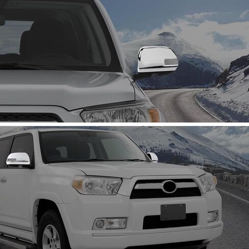 CheroCar Rearview Mirror Cover Side Mirror Cover Trim Fit for Toyota 4Runner 2024 2025 2026 Left Right Side View Upper Mirror Cover Caps Exterior Accessories,Black Carbon Fiber in Saudi Arabia