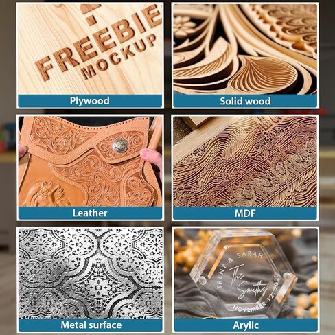 آلة التوجيه باستخدام الحاسب الآلي 6060، جهاز توجيه بقوة 710 وات، قضبان خطية وحزام مدفوع، آلة طحن النقش باستخدام الحاسب الآلي ثلاثية المحاور للألمنيوم والأكريليك الخشبي، منطقة العمل 23.6 بوصة × 23.6 بوصة × 3.74 بوصة in Kuwait