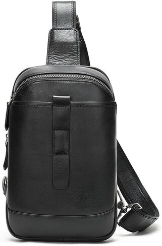 Vintage Crossbody Bag Large Capacity Multi-functional Chest For Men in Saudi Arabia