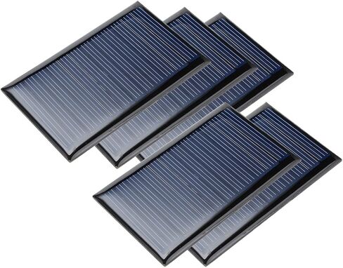 uxcell® 5Pcs 6V 60mA Poly Mini Solar Cell Panel Module DIY for Light Toys Charger 72mm x 45mm in Saudi Arabia