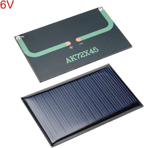 uxcell® 5Pcs 6V 60mA Poly Mini Solar Cell Panel Module DIY for Light Toys Charger 72mm x 45mm in Saudi Arabia
