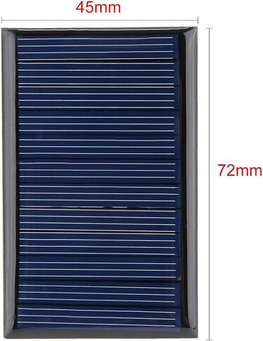uxcell® 5Pcs 6V 60mA Poly Mini Solar Cell Panel Module DIY for Light Toys Charger 72mm x 45mm in Saudi Arabia