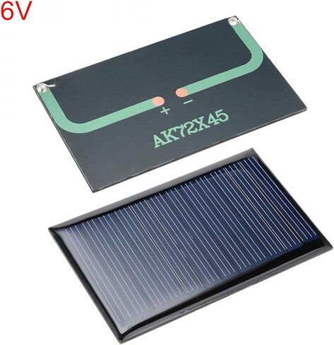 uxcell® 5Pcs 6V 60mA Poly Mini Solar Cell Panel Module DIY for Light Toys Charger 72mm x 45mm in Saudi Arabia