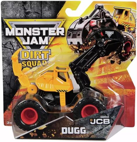 Monster Jam Dirt Squad Dugg Excavator Truck, 1:64 Scale Die-Cast Vehicle, Official Spin Master Monster Truck, Powered by JCB in Saudi Arabia
