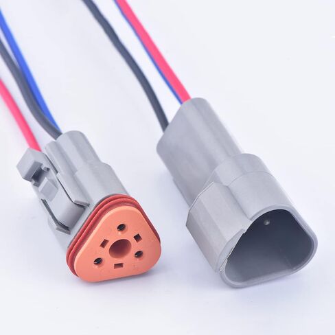 3 Pin Automotive Sealed Electric Plug Male Female Waterproof Connector Wire Harness DT Series DT06-3S DT04-3P in Saudi Arabia