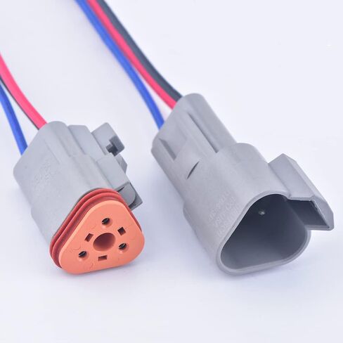 3 Pin Automotive Sealed Electric Plug Male Female Waterproof Connector Wire Harness DT Series DT06-3S DT04-3P in Saudi Arabia