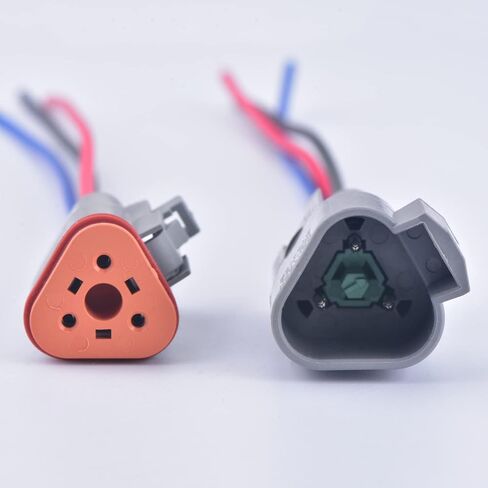 3 Pin Automotive Sealed Electric Plug Male Female Waterproof Connector Wire Harness DT Series DT06-3S DT04-3P in Saudi Arabia