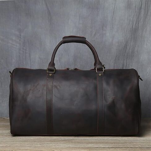 Men's Hand Luggage Bag Travel Geunine Leather Large Capacity Single Shoulder Messenger For 15 Inch Laptop in Saudi Arabia