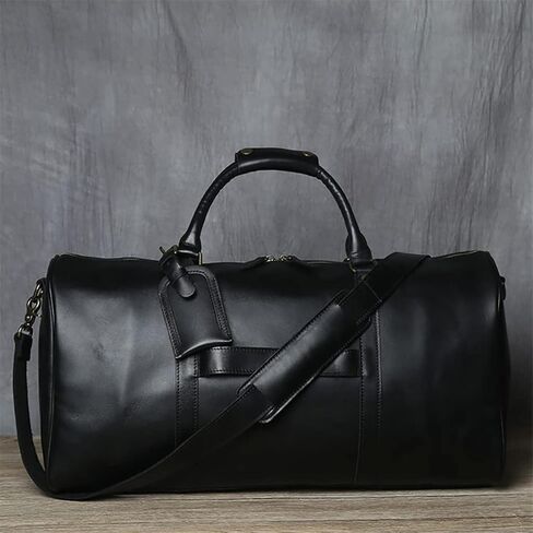 Men's Hand Luggage Bag Travel Geunine Leather Large Capacity Single Shoulder Messenger For 15 Inch Laptop in Saudi Arabia