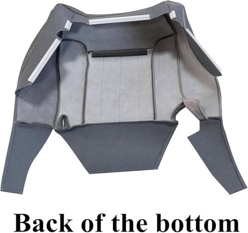 NLQR Driver and Passenger Side Bottom & Back Replacement Cloth Seat Covers & Driver Seat Foam Cushion Compatible with Dodge Ram 1500 2500 3500 1994-1997#D5 or C3 Medium Quartz Gray in Saudi Arabia
