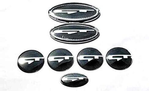 KA-S7GT-CB Set GT Front Hood Rear Trunk Steering Wheel Center Wheel Cap Sticker Script Emblem Badge NamePlate for KIA Optima K5 (Set GT) in Saudi Arabia