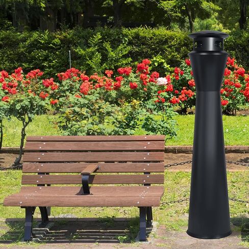 سلة المهملات الدائمة في الهواء الطلق للفناء، علب القمامة الدائمة في الهواء الطلق، منافض السجائر المعدنية التجارية للتخلص من أعقاب السجائر يمكن استخدامها في الخارج في الحدائق والمدرجات والفنادق والمطاعم in Kuwait
