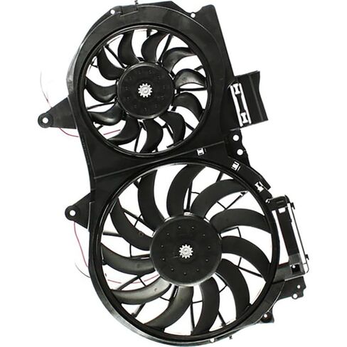 Dual Radiator and Condenser Fan Assembly for Audi A4 Quattro 2002 2003 2004 2005 2006 2007 2008 2009 1 PCS Replacement 8E0121207F, 8E0959455K, 8E0959455N in Saudi Arabia