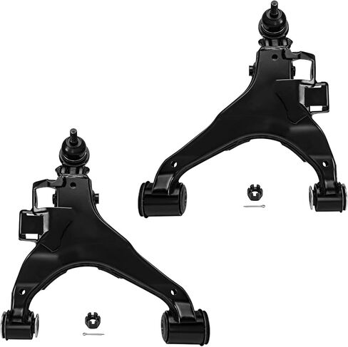 Detroit Axle - Front 2pc Control Arms for 2008-2019 Toyota Sequoia, 2007-2019 Tundra 2009 2010 2011 2012 2013 2014 2015 2016 2017 2018, 2 Lower Control Arms w/Ball Joints Replacement in Saudi Arabia
