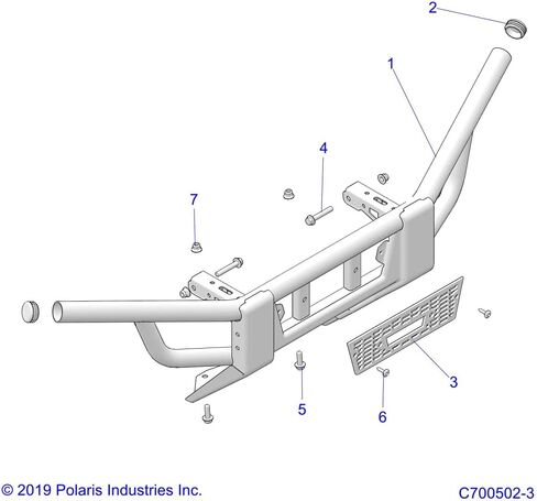 شاشة ممتصة للصدمات Polaris Ranger، الجزء العلوي، أسود لامع، قطعة OEM الأصلية 5439231-070، الكمية 1 in Saudi Arabia