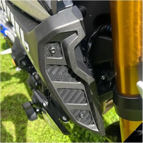 متوافق مع MT-09 MT09 MT 09 SP FZ-09 FZ09 2013 2014 2015 2016 2017 2018 2019 2020 Moto غطاء مدخل الهواء واقي الشواية (أسود 1) in Kuwait