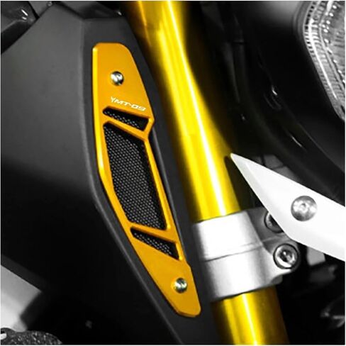 متوافق مع MT-09 MT09 MT 09 SP FZ-09 FZ09 2013 2014 2015 2016 2017 2018 2019 2020 Moto غطاء مدخل الهواء واقي الشواية (أسود 1) in Kuwait