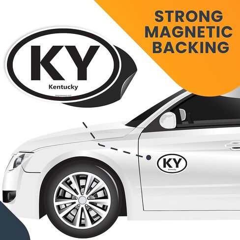 ملصق مغناطيسي بيضاوي من Magnet Me Up Kentucky Churchill Downs Racing Complex، مقاس 4x6 بوصة، مغناطيس سيارات شديد التحمل للسيارة أو الشاحنة أو سيارات الدفع الرباعي، لعشاق سباقات الخيل، صنع في الولايات المتحدة الأمريكية in Saudi Arabia