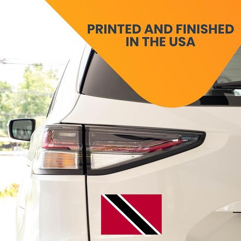 Magnet Me Up Trinidad and Tobago Trinidadian and Tobagonian Flag Car Magnet Decal, 4x6 Inches, Heavy Duty Automotive Magnet for Car, Truck SUV in Saudi Arabia