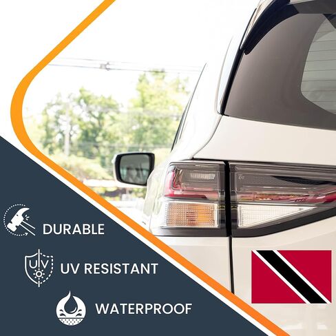 Magnet Me Up Trinidad and Tobago Trinidadian and Tobagonian Flag Car Magnet Decal, 4x6 Inches, Heavy Duty Automotive Magnet for Car, Truck SUV in Saudi Arabia