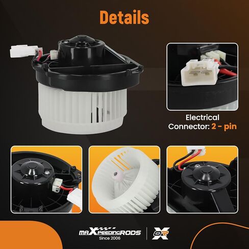 مجموعة محرك منفاخ سخان HVAC من maxpeedingrods متوافقة مع Jeep Cherokee 2014-2023، Chrysler 200 2015-2017، استبدال # 700293، 68223053AC in Kuwait