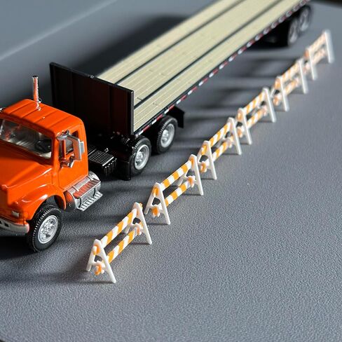 HO Scale (1:87) A-Frame Road Barricades (15 Set) – Construction Detail in Saudi Arabia