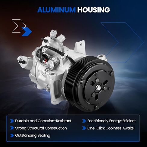 ‎92600-4GB0A ضاغط تكييف هواء مع قابض متوافق مع طراز Infiniti Q50 3.0L 3.7L 2016-2021، Q60 3.0L 2017-2020، PXC14 in Saudi Arabia