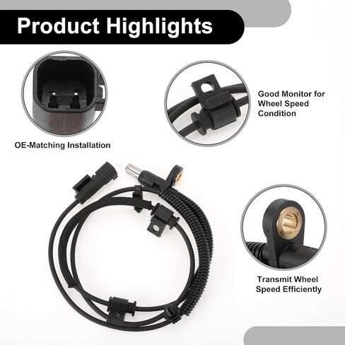 ABS Wheel Speed Senor Kit No.BC3Z2C204A Front Left/Front Right ABS Sensor Set for Ford E-150 E-250 E-350 E-450 2013 2014 for F-250 in Saudi Arabia