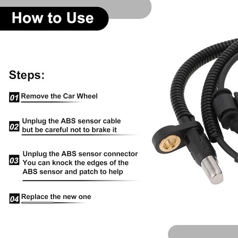 ABS Wheel Speed Senor Kit No.BC3Z2C204A Front Left/Front Right ABS Sensor Set for Ford E-150 E-250 E-350 E-450 2013 2014 for F-250 in Saudi Arabia