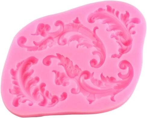 1pc European Leaf Scroll Relief Border Silicone Mold DIY Decorating Tools Mould in Saudi Arabia