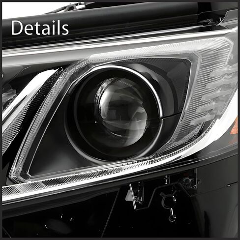 Right Passenger Side LED Headlight Assembly For 2018 2019 2020 2021 2022 2023 2024 Toyota Camry L LE SE Hybrid Sedan Replacement OE Style Projector Headlamps Black Housing Clear Lens TO2503277 RH in Saudi Arabia