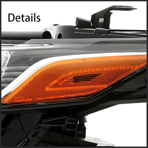 Right Passenger Side LED Headlight Assembly For 2018 2019 2020 2021 2022 2023 2024 Toyota Camry L LE SE Hybrid Sedan Replacement OE Style Projector Headlamps Black Housing Clear Lens TO2503277 RH in Saudi Arabia