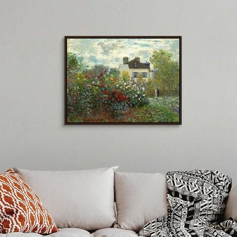 SYSMYXGS Paint by Numbers for Adults, Easy Drawing DIY Oil Canvas Painting Kits with Brushes, Acrylic PigmentArts Craft for Home Wall Decor — The Artists Garden in Argenteuil by Claude Monet in Saudi Arabia