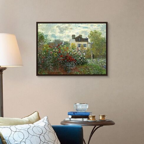 SYSMYXGS Paint by Numbers for Adults, Easy Drawing DIY Oil Canvas Painting Kits with Brushes, Acrylic PigmentArts Craft for Home Wall Decor — The Artists Garden in Argenteuil by Claude Monet in Saudi Arabia