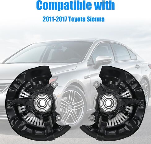 2 PCS Front Left and Right Steering Knuckles Wheel Bearing Hubs Assembly Replacement for 2011-2017 Toyota Sienna 698430, 698431 in Saudi Arabia