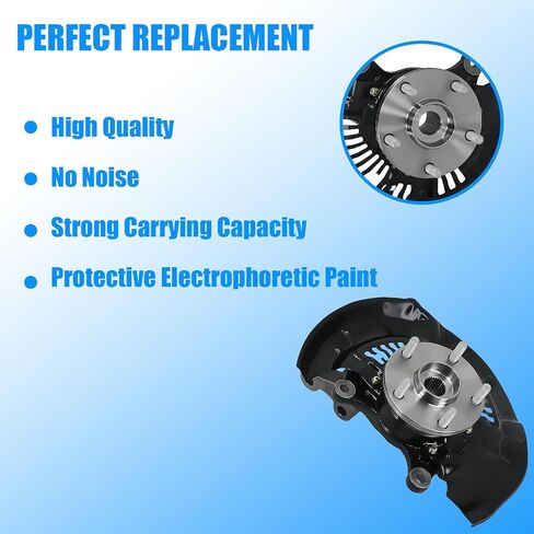 2 PCS Front Left and Right Steering Knuckles Wheel Bearing Hubs Assembly Replacement for 2011-2017 Toyota Sienna 698430, 698431 in Saudi Arabia